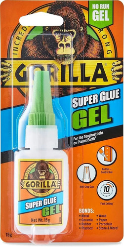 Gorilla super glue gel - super, 15g
