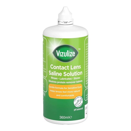 Vizulize saline solution for - solution,