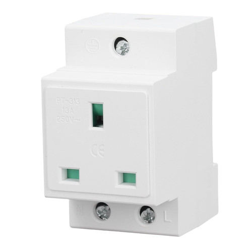 Din rail socket - built, in